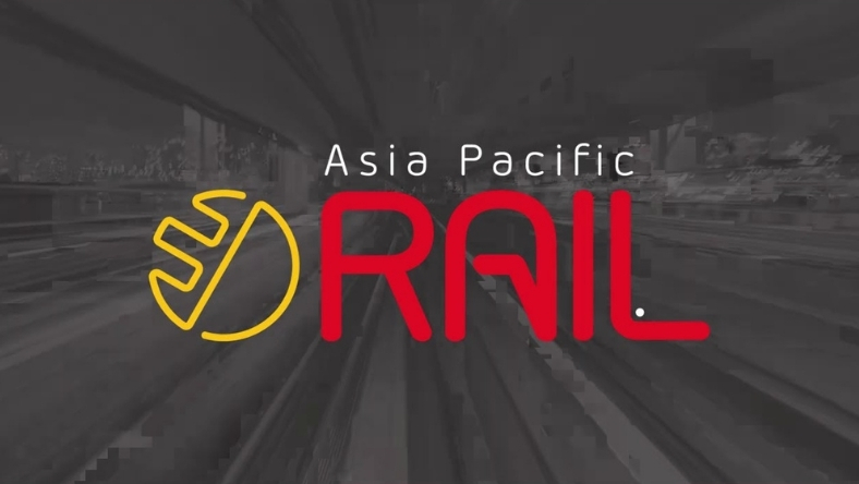 Asia Pacific Rail logo displayed on dark background